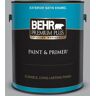 BEHR PREMIUM PLUS 1 gal. #760E-3 Gray Timber Wolf Satin Enamel Exterior Paint & Primer