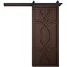 VeryCustom 36 in. x 84 in. Hollywood Sable Wood Sliding Barn Door with Hardware Kit