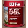 BEHR 1 gal. #BXC-84 Corral Brown Satin Interior/Exterior Masonry, Stucco and Brick Paint