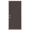 Masonite 36 in. x 80 in. Flush Right-Hand Inswing Willow Wood Painted Steel Prehung Front Door No Brickmold in Vinyl Frame