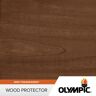 Olympic 1 gal. Walnut Exterior Semi-Transparent Wood Protector Stain Plus Sealant in One