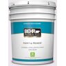 BEHR PREMIUM PLUS 5 gal. #M570-1 In the Spotlight Satin Enamel Low Odor Interior Paint & Primer