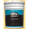 BEHR PREMIUM PLUS 5 gal. #340B-5 Yellow Brick Road Satin Enamel Exterior Paint & Primer