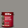 BEHR 1 gal. #HDC-AC-19 Grant Gray Flat Masonry, Stucco and Brick Interior/Exterior Paint