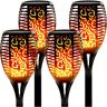 Cubilan Solar Lights Outdoor Upgraded 43 in. 96 LED Waterproof Flickering Flames Torch Lights Outdoor (4-Pack)