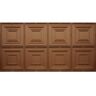 Global Specialty Products Dimensions 2 ft. x 4 ft. Glue Up Tin Ceiling Tile in Fused Bronze