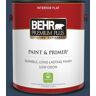 BEHR PREMIUM PLUS 1 gal. #MQ5-54 Compass Blue Flat Low Odor Interior Paint & Primer