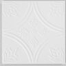 Armstrong CEILINGS Circles 1 ft. x 1 ft. Clip Up or Glue Up Fiberboard Ceiling Tile in White (40 sq. ft./case)