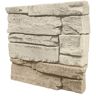 GenStone Stacked Stone Vanilla Bean 12 in. x 12 in. Faux Stone Siding Sample