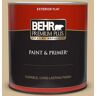 BEHR PREMIUM PLUS 1 qt. #N290-4 Curious Collection Flat Exterior Paint & Primer