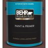 BEHR PREMIUM PLUS 1 gal. #MQ1-54 Death By Chocolate Satin Enamel Exterior Paint & Primer