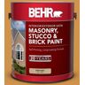 BEHR 1 gal. #M260-6 Sweet Mustard Satin Interior/Exterior Masonry, Stucco and Brick Paint