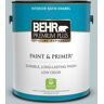 BEHR PREMIUM PLUS 1 gal. #N470-2 Oceanic Climate Satin Enamel Low Odor Interior Paint & Primer