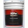 BEHR PREMIUM PLUS 5 gal. #MQ3-58 Alice White Flat Exterior Paint & Primer