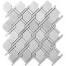 Apollo Tile White 11 in. x 12.2 in. Polished Marble Mosaic Tile (4.66 sq. ft./Case)