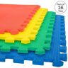 Stalwart Interlocking Multi-Color 24 in. W x 24 in. x 0.5 in Thick Exercise/Gym Flooring Foam Tiles - 4 Tiles/Case (64 sq. ft.)