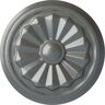 Ekena Millwork 7-7/8 in. x 1-1/8 in. Olivia Urethane Ceiling Medallion (Fits Canopies upto 2-1/8 in.), Platinum