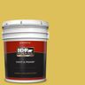 BEHR PREMIUM PLUS 5 gal. #P320-6A Flustered Mustard Flat Exterior Paint & Primer