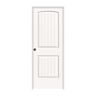 JELD-WEN 30 in. x 80 in. Santa Fe White Painted Right-Hand Smooth Solid Core Molded Composite MDF Single Prehung Interior Door