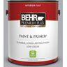 BEHR PREMIUM PLUS 1 gal. #760E-3 Gray Timber Wolf Flat Low Odor Interior Paint & Primer