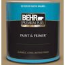 BEHR PREMIUM PLUS 1 qt. #ECC-51-1 Hiking Trail Satin Enamel Exterior Paint & Primer