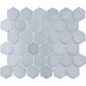 Merola Tile Hudson Due 2" Hex Slate 10-7/8 in. x 12-5/8 in. Porcelain Mosaic Tile (9.7 sq. ft./Case)