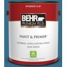 BEHR PREMIUM PLUS 1 gal. #M490-6 Living Stream Flat Low Odor Interior Paint & Primer