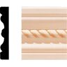 HOUSE OF FARA 1/2 in. x 3 in. x 7 ft. Hardwood Wood Rope Flute Casing/Chair Rail Moulding