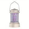 ITOPFOX Chargeable Electric UV Mosquito Killer Lamp Pest Fly Trap Catcher Harmless Odorless Noiseless Bug Zapper-Sliver Plating