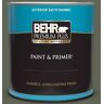 BEHR PREMIUM PLUS 1 qt. #BXC-06 Amazon Foliage Satin Enamel Exterior Paint & Primer