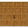 Clopay Gallery Steel Short Panel 8 ft x 7 ft Insulated 6.5 R-Value Wood Look Medium Garage Door without Windows