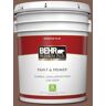 BEHR PREMIUM PLUS 5 gal. #N160-6 Spanish Chestnut Flat Low Odor Interior Paint & Primer