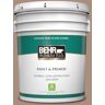 BEHR PREMIUM PLUS 5 gal. #BNC-13 Cozy Cocoa Semi-Gloss Enamel Low Odor Interior Paint & Primer