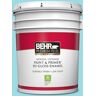 BEHR PREMIUM PLUS 5 gal. #P470-2 Serene Thought Hi-Gloss Enamel Interior/Exterior Paint & Primer