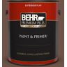 BEHR PREMIUM PLUS 1 gal. #N190-7 Moose Trail Flat Exterior Paint & Primer