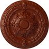 Ekena Millwork 26 in. x 3 in. Vincent Urethane Ceiling Medallion (Fits Canopies up to 6 in.), Firebrick