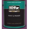 BEHR PREMIUM PLUS 1 gal. #S-G-680 Raspberry Mousse Semi-Gloss Enamel Exterior Paint & Primer