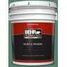 BEHR PREMIUM PLUS 5 gal. #M420-6 Tournament Field Flat Exterior Paint & Primer