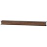 EH PUERTA 6 ft. Brown Wooden Color Finished Cap-Shelf Mantel