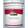 BEHR PREMIUM PLUS 5 gal. #BIC-23 Hopeful Blue Hi-Gloss Enamel Interior/Exterior Paint