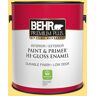 BEHR PREMIUM PLUS 1 gal. #360B-4 Sweet Chamomile Hi-Gloss Enamel Interior/Exterior Paint & Primer