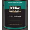 BEHR PREMIUM PLUS 1 gal. #780F-7 Stealth Jet Semi-Gloss Enamel Exterior Paint & Primer