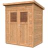 Leisure Season 6 ft. x 4 ft. Nordic Spruce Wooden Heavy-Duty Lean-To Storage Shed with Double Doors and Modern Pent Roof (24 sq. ft.)