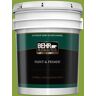 BEHR PREMIUM PLUS 5 gal. #T14-18 New Shoot Semi-Gloss Enamel Exterior Paint & Primer