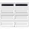 Clopay Classic Steel Long Panel 8 ft x 7 ft Insulated 18.4 R-Value  White Garage Door with Windows