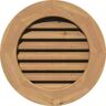 Ekena Millwork 17 in. x 17 in. Round Unfinished Smooth Western Red Cedar Wood Paintable Gable Louver Vent