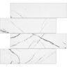 Avant Macadam White Black Marble 11.81 in. x 10.82 in. 3.5mm Stone Peel and Stick Backsplash Tiles (8pcs/7.12 sq.ft Per Case)