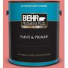 BEHR PREMIUM PLUS 1 gal. #160B-5 Candy Mix Satin Enamel Exterior Paint & Primer