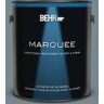 BEHR MARQUEE 1 gal. #N470-5 Norwegian Blue Satin Enamel Exterior Paint & Primer