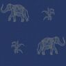 RoomMates Elephant Walk Blue Vinyl Peel and Stick Matte Wallpaper 30.75 sq. ft.